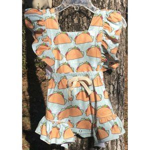 Baby Girl Jumpsuit 9 to12 Months Brand NEW Taco's Taco's Taco's